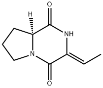 Pyrrolo[1,2-a]pyrazine-1,4-dione, 3-ethylidenehexahydro-, (3Z,8aS)- (9CI)