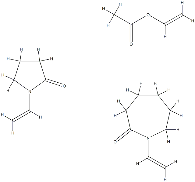 Acetic acid ethenyl ester, polymer with 1-ethenylhexahydro-2H-azepin-2-one and 1-ethenyl-2-pyrrolidinone