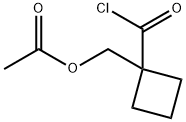 Cyclobutanecarbonyl chloride, 1-[(acetyloxy)methyl]- (9CI)
