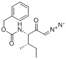 N-alpha-Benzyloxycarbonyl-L-isoleucinyl-diazomethane, (3S,4S)-3-Z-amino-1-diazo-4-methyl-2-hexanone
