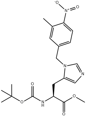 N-BOC-3-(3-甲基-4-硝基苄基)-L-组氨酸甲酯