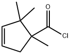 3-Cyclopentene-1-carbonyl chloride, 1,2,2-trimethyl- (9CI)