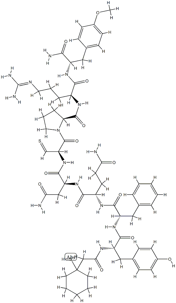 argipressin, beta mercapto-beta,beta-cyclopentamethylenepropionic acid(1)-O-methyl-Tyr(2)-TyrNH2(9)-