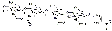 4-nitrophenyl-N,N',N'',N''',N''''-pentaacetyl-beta-chitopentaoside