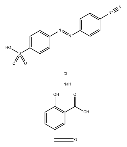 Benzenediazonium, 4-[(4-sulfophenyl)azo]-, chloride, reaction products with formaldehyde-salicylic acid polymer, sodium salts