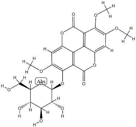 3,7,8-tri-O-methylellagic acid 4-glucoside