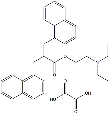 1-Naphthalenepropanoic acid, alpha-(1-naphthalenylmethyl)-, 2-(diethylamino)ethyl ester, ethanedioate (1:1)