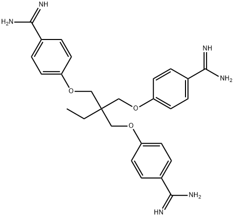 1,3-bis(4-amidinophenoxy)-2-(4-amidinophenoxymethyl)ethylpropane