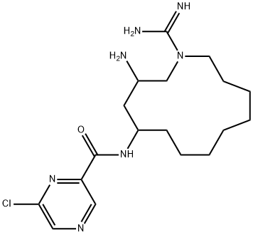 3-amino-5-(1-azacyclotridec-1-yl)-6-chloro-N-(diaminomethylidene)pyraz ine-2-carboxamide
