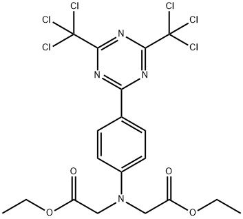2,2'-[N-[4-[4,6-Bis(trichloromethyl)-1,3,5-triazin-2-yl]phenyl]imino]diacetic acid diethyl ester