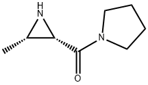 Pyrrolidine, 1-[(3-methyl-2-aziridinyl)carbonyl]-, (2S-cis)- (9CI)