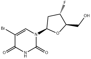 3'-fluoro-2',3'-dideoxy-5-bromouridine