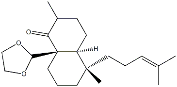 (4aS)-8aβ-(1,3-Dioxolan-2-yl)octahydro-2,5-dimethyl-5α-(4-methyl-3-pentenyl)-1(2H)-naphthalenone