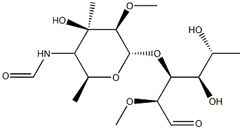 N-formylkansosaminyl-(1-3)-2-O-methylrhamnopyranose