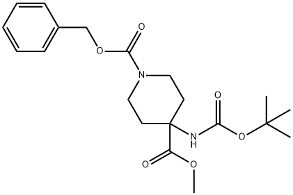 4-[[(1,1-dimethylethoxy)carbonyl]amino]-1,4-Piperidinedicarboxylic acid 4-methyl 1-(phenylmethyl)ester