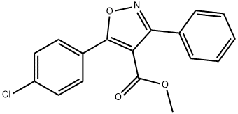 4-Isoxazolecarboxylicacid,5-(4-chlorophenyl)-3-phenyl-,methylester(9CI)