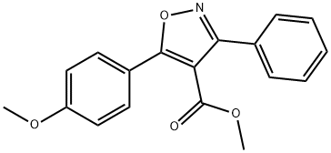 4-Isoxazolecarboxylicacid,5-(4-methoxyphenyl)-3-phenyl-,methylester(9CI)