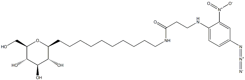 10-N-(N-(4-azido-2-nitrophenyl)-beta-alanyl)amino-1-decylglucopyranoside