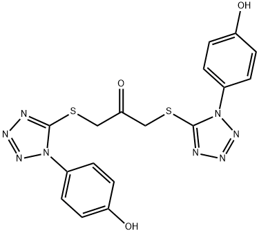 1,3-Bis[[1-(4-hydroxyphenyl)-1H-tetrazol-5-yl]thio]-2-propanone