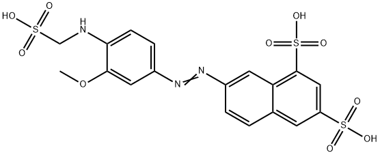 7-[3-Methoxy-4-(sulfomethylamino)phenylazo]-1,3-naphthalenedisulfonic acid