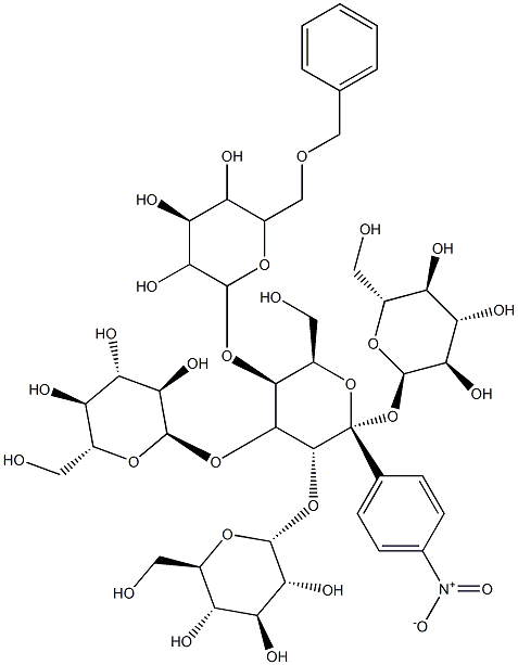 4-nitrophenyl-O-(6-O-benzyl)-glucopyranosyl(1--4)-O-glucopyranosyl(1--4)-O-glucopyranosyl(1--4)-O-glucopyranosyl(1--4)-glucopyranoside