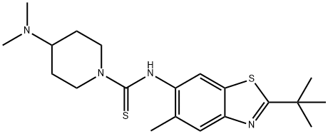 2-tert-Butyl-5-methyl-6-[4-(dimethylamino)piperidino(thiocarbonyl)amino]benzothiazole