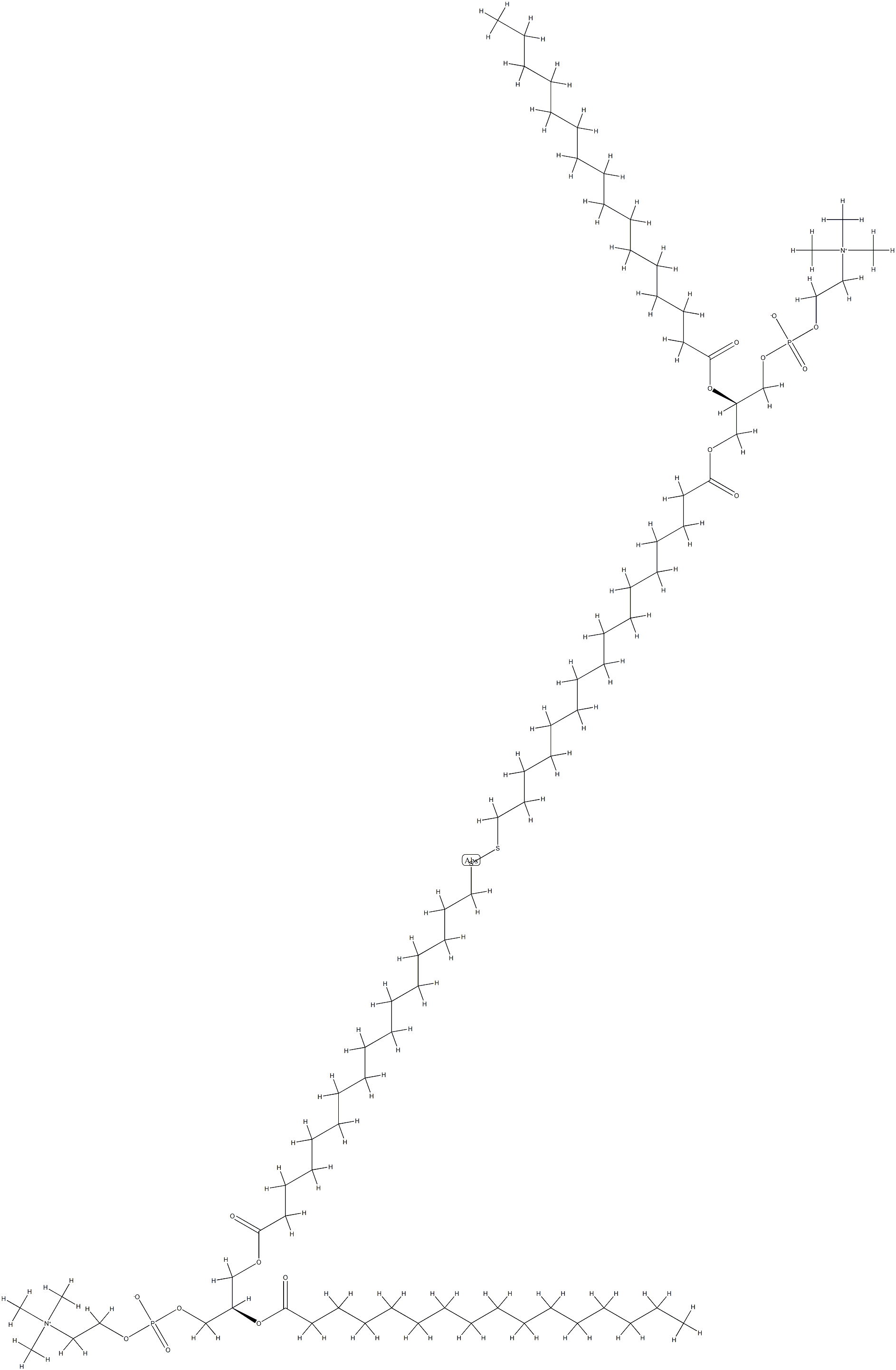 1-(17,18-dithiatetratriacontandioyl)-bis(2-hexadecanoylglycero-3-phosphocholine)
