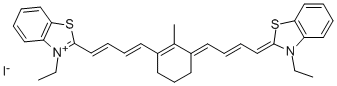 3-ETHYL-2-[(1E,3E)-4-(3-((E,2E)-4-[3-ETHYL-1,3-BENZOTHIAZOL-2(3H)-YLIDENE]-2-BUTENYLIDENE)-2-METHYL-1-CYCLOHEXEN-1-YL)-1,3-BUTADIENYL]-1,3-BENZOTHIAZOL-3-IUM IODIDE
