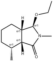 1H-Isoindol-1-one,3-ethoxyoctahydro-2,7-dimethyl-,(3alpha,3aalpha,7bta,7aalpha)-(9CI)