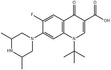 1-tert-Butyl-7-(3,5-dimethyl-piperazin-1-yl)-6-fluoro-4-oxo-1,4-dihydr o-quinoline-3-carboxylic acid