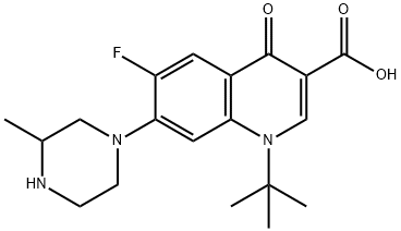 1-tert-Butyl-6-fluoro-7-(3-methyl-piperazin-1-yl)-4-oxo-1,4-dihydro-qu inoline-3-carboxylic acid