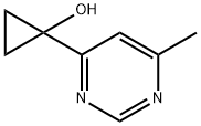 Cyclopropanol, 1-(6-methyl-4-pyrimidinyl)- (9CI)