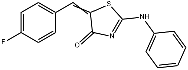 (2E,5Z)-5-(4-fluorobenzylidene)-2-(phenylimino)-1,3-thiazolidin-4-one