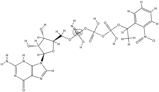 1-(2-nitro)phenylethyl-P(3)-guanylyl imidodiphosphate