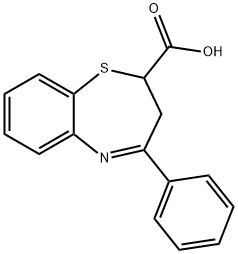 4-phenyl-2,3-dihydro-1,5-benzothiazepine-2-carboxylic acid