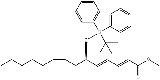 METHYL-(6R)-((T-BUTYL) DIPHENYLSILYLOXY)-(2E,4E,8Z)-TETRADECATRIENOATE
