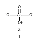 Titanium zirconium arsenate (Ti0.2Zr0.8(HAsO4)2), monohydrate