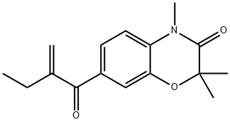 2,2,4-trimethyl-7-(2-methylene-1-oxobutyl)-2H-1,4-benzoxazin-3(4H)-one