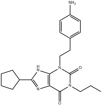 3-[2-(4-Aminophenyl)ethyl]-8-cyclopentyl-3,7-dihydro-1-propyl-1H-purine-2,6-dione