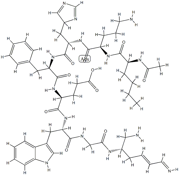 alpha-MSH(4-11)NH2, Ac-Nl4(4)-Orn(5)-Phe(7)-Glu(8)-