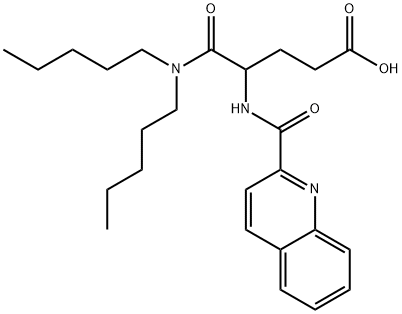 5-(Dipentylamino)-5-oxo-4-[(2-quinolinylcarbonyl)amino]valeric acid