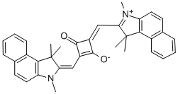 1-(1,1,3-Trimethyl-1H-benzoeindol-2-ylidene-methyl)-3-(1,1,3-trimethyl-1H-benzoeindolium-2-yl-methylene)-cyclobuten-2-one-4-olate
