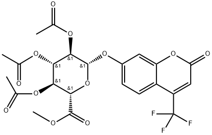 2-Oxo-4-(trifluoroMethyl)-2H-1-benzopyran-7-yl β-D-Glucopyranosiduronic Acid Methyl Ester Triacetate