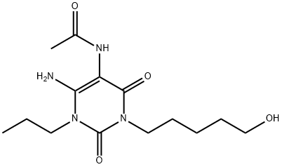 Acetamide,  N-[6-amino-1,2,3,4-tetrahydro-3-(5-hydroxypentyl)-2,4-dioxo-1-propyl-5-pyrimidinyl]-