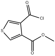 3-Thiophenecarboxylic acid, 4-(chlorocarbonyl)-, methyl ester (9CI)