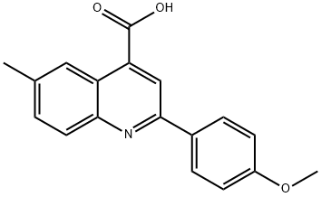 2-(4-甲氧苯基)-6-甲基-喹啉-4-羧酸
