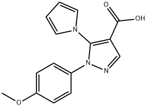 1H-吡唑-4-羧酸,1-(4-甲氧苯基)-5-(1H-吡咯-1-基)-