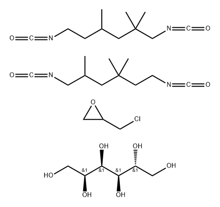 D-Glucitol, polymer with (chloromethyl)oxirane, 1,6-diisocyanato-2,2,4-trimethylhexane and 1,6-diisocyanato-2,4,4-trimethylhexane