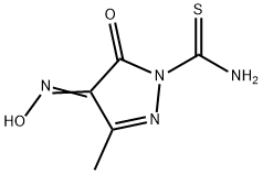 2-Pyrazoline-1-carboxamide,3-methyl-4,5-dioxothio-,4-oxime(6CI)