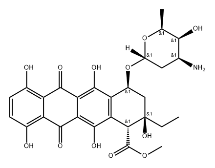 7-O-(3-amino-2,3,6-trideoxy-alpha-hexopyranosyl)-epsilon-isorhodomycinone